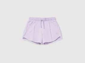 100% cotton shorts with drawstring