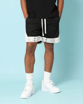 Carré Bandana Lace Shorts Black