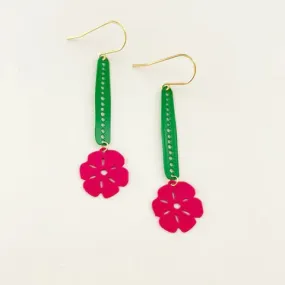 DENZ Colour Pop Shapes - Emerald/ Pink - painted steel dangles