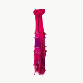 Fab Himalaya Scarf - Fucshia/Blue