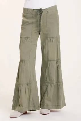 Terraced Wide Leg Pant - Hillside Pigment